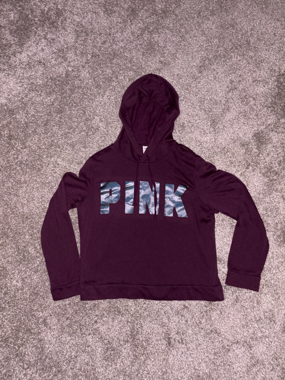 Victoria’s Secret PINK maroon hoodie size large